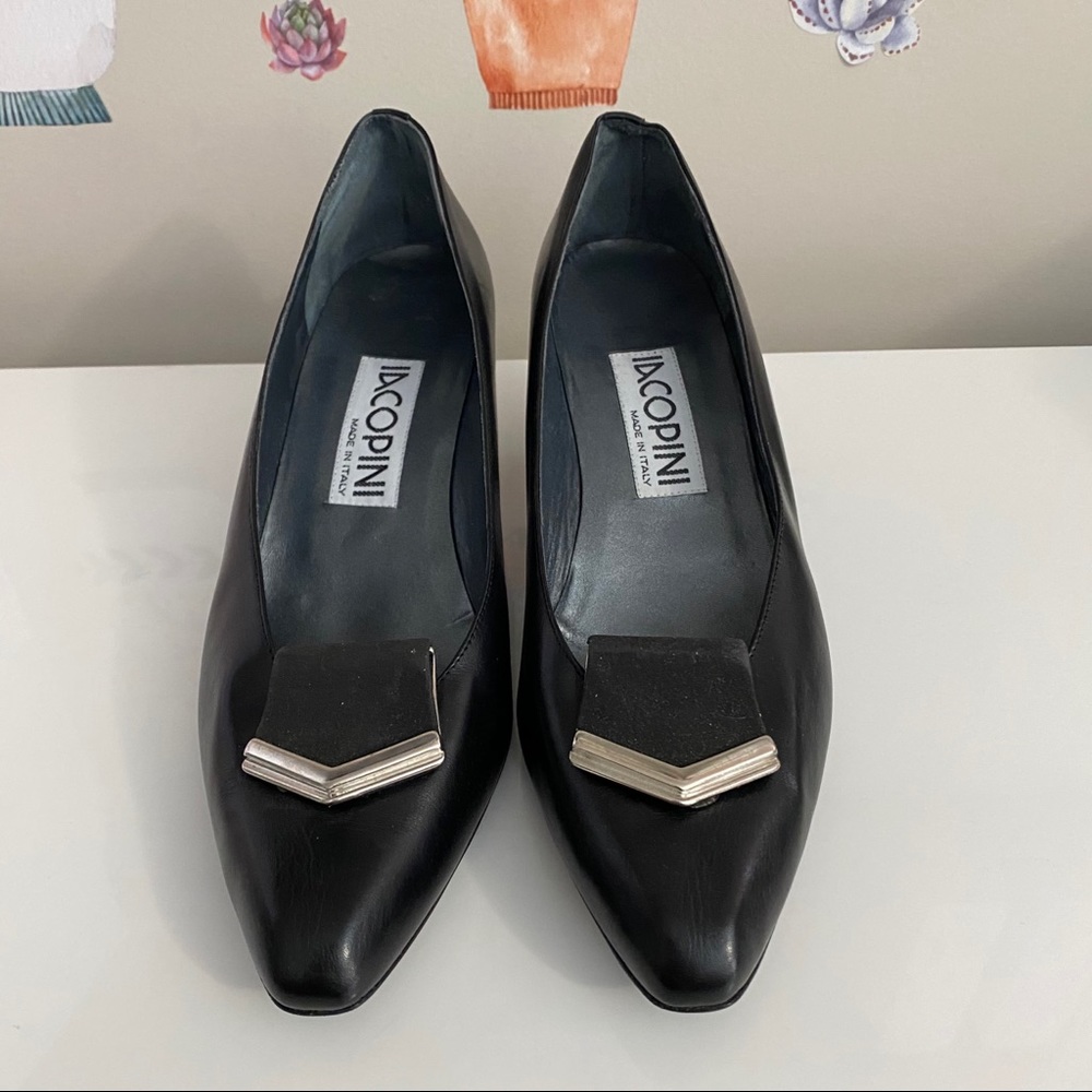 💜4/$20 VINTAGE made in Italy Leather Pumps Heels - Picture 8 of 9